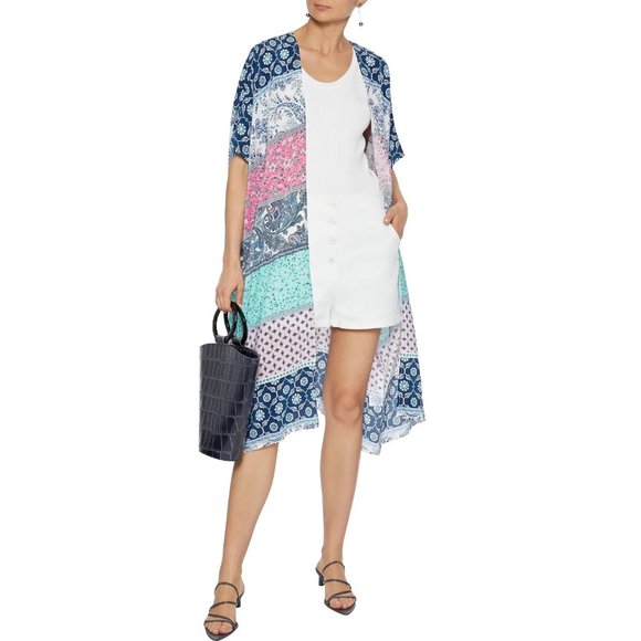 TIGERLILY Noelani Silk Longline Kimono Duster NWT RRP$299 - Picture 2 of 16